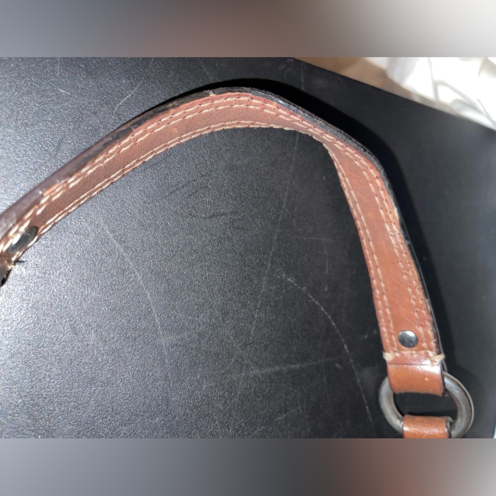 Coach Chelsea Navy Pebbled Leather Turnlock Hobo Bag Almost Vintage 2009 EUC Y2K - Picture 15 of 16